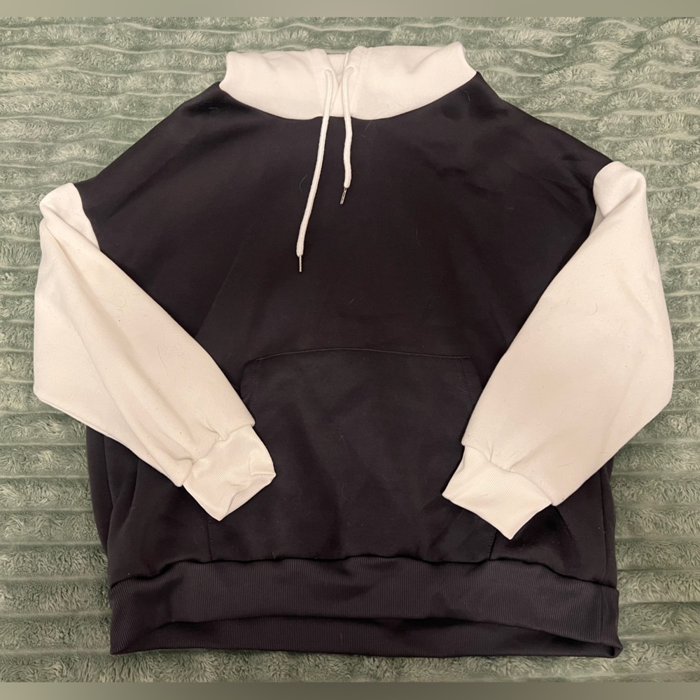 Grey And White Hoodie